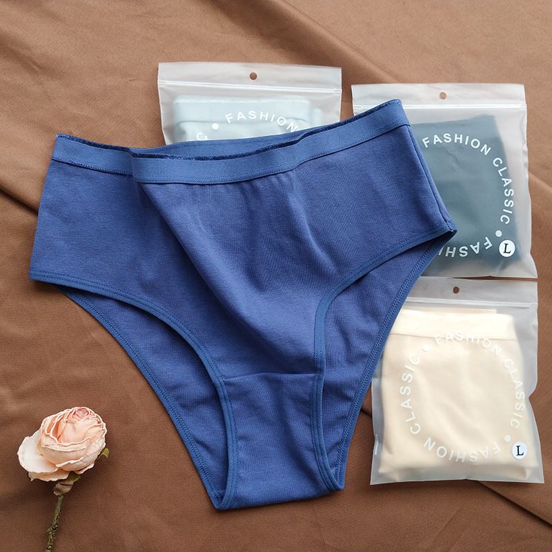 2025d Sports Breathable Plus Size Cotton Women, Half Hip Coverage, High Waist, Tummy Control Underwear For Girls_voghion.com