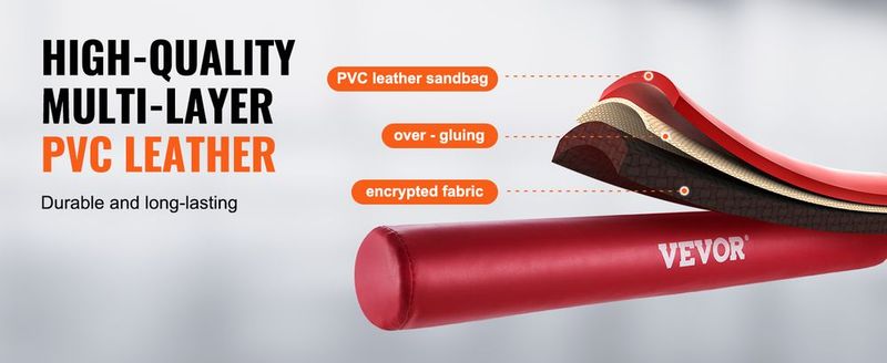 VEVOR Wall Mount Boxing Spinning Bar, Adjustable Punching Spinning Bar, Boxing Speed Trainer With Gloves, Red Reflex Boxing Bar, Boxing Training Equipment For Kickboxing, MMA, Stress Relief & Fitness_voghion.com