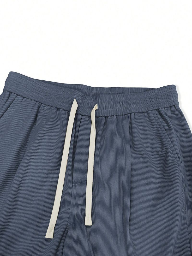 Men's Loose Fit High-Waisted Trousers – Casual Straight-Leg Pants With Drop Cuff (Black/Khaki/Light Grey) | Minimalist & Streetwear Style_voghion.com