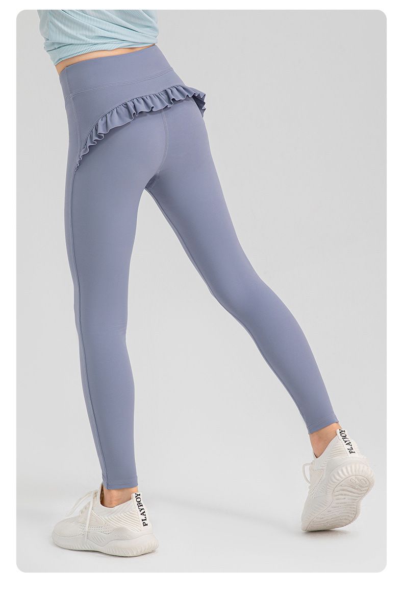 Breathing Series Girls Summer Nude Breathable Yoga Pants Quick Drying High Elastic Lace Ballet Tights_voghion.com