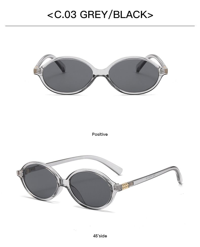 Jett 9432 Zhang Yuanying same style Oval small frame sunglasses retro Korean plain anti-blue light glasses can match myopia_voghion.com