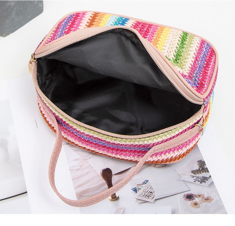 Women's Bag New Ladies Bag Straw Colored Hand Held Sequined Ladies Messenger Bag_voghion.com