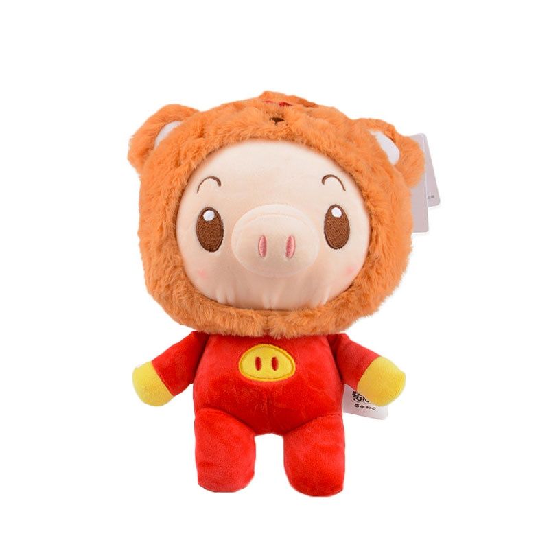 Plüschschweinchen, molliges Heldenspielzeug für Mädchen, niedliche und liebenswerte Puppe im Cartoon-Stil, Stofftier_voghion.com