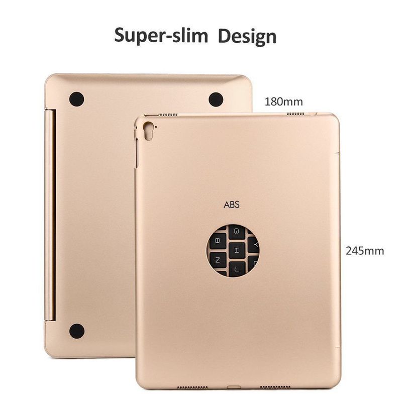 Étui pliable ultrafin Farfi pour clavier sans fil compatible Bluetooth pour tablette iPad Pro 9,7 pouces_voghion.com