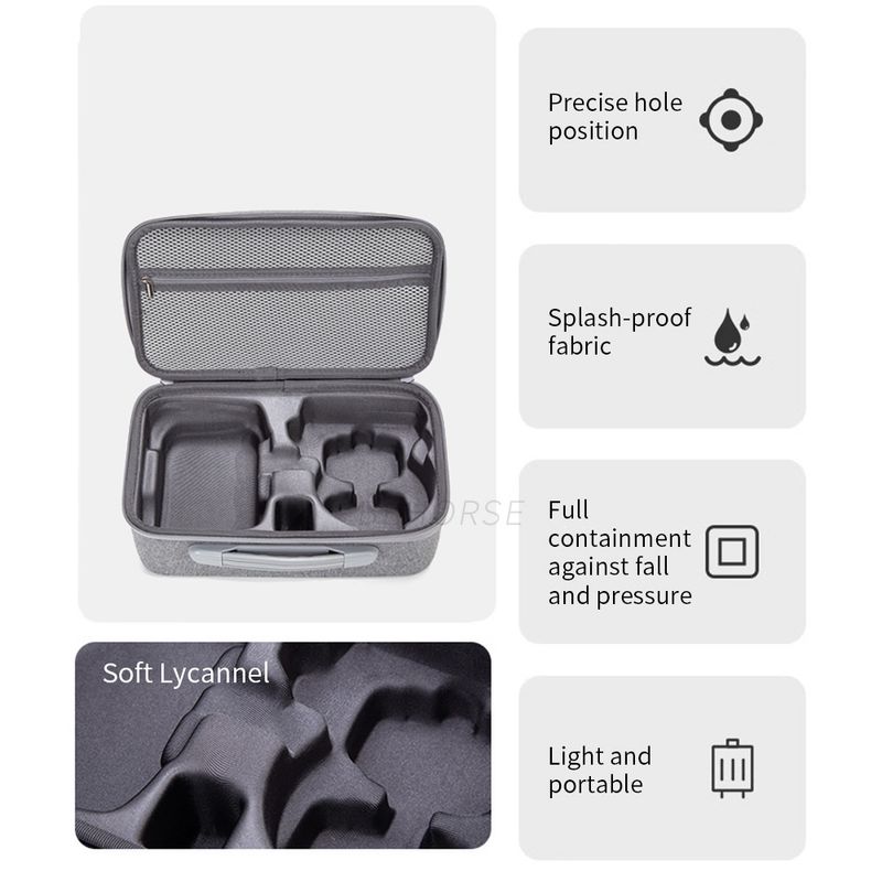 2 Flip RC-N2 All-in-One Bag Portable Hard Shell Waterproof Carrying Case For DJI FLIP Storage Drone Accessories_voghion.com