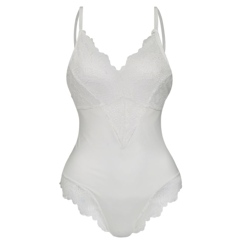 Jarretelles dentelle corps sous-vêtements épissage sexy maillot de bain une pièce sous-vêtements pour femmes_voghion.com