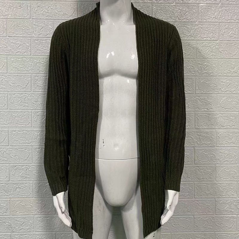 Vêtements pour hommes Pulls européens et américains pour hommes 2024 Pulls à la mode à manches longues Pulls cardigan de grande taille Station indépendante_voghion.com