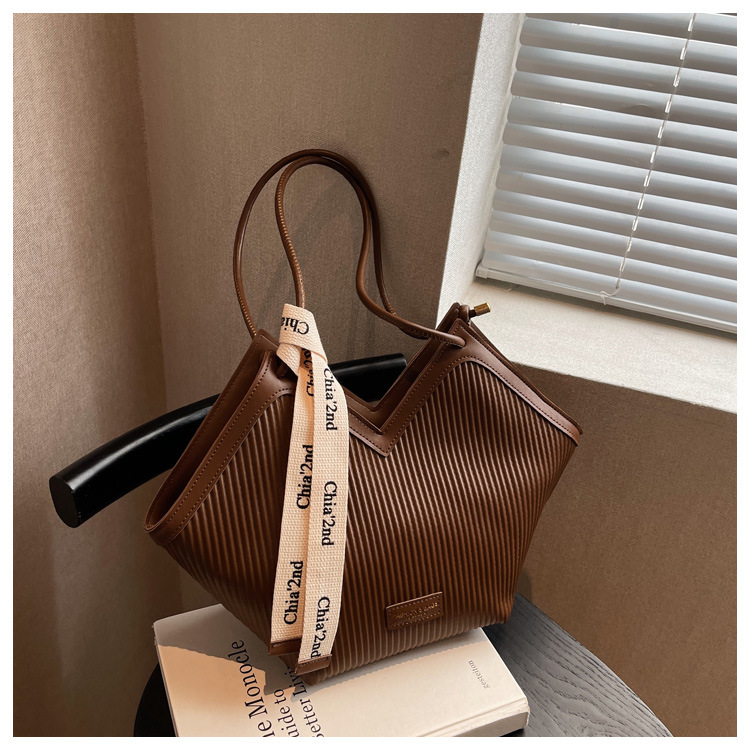 European And American Big Bag 2024 Spring And Autumn New Women's Bag Casual Versatile Canvas Bag Work, Class Commuting Single Shoulder Bag Tote Bag_voghion.com