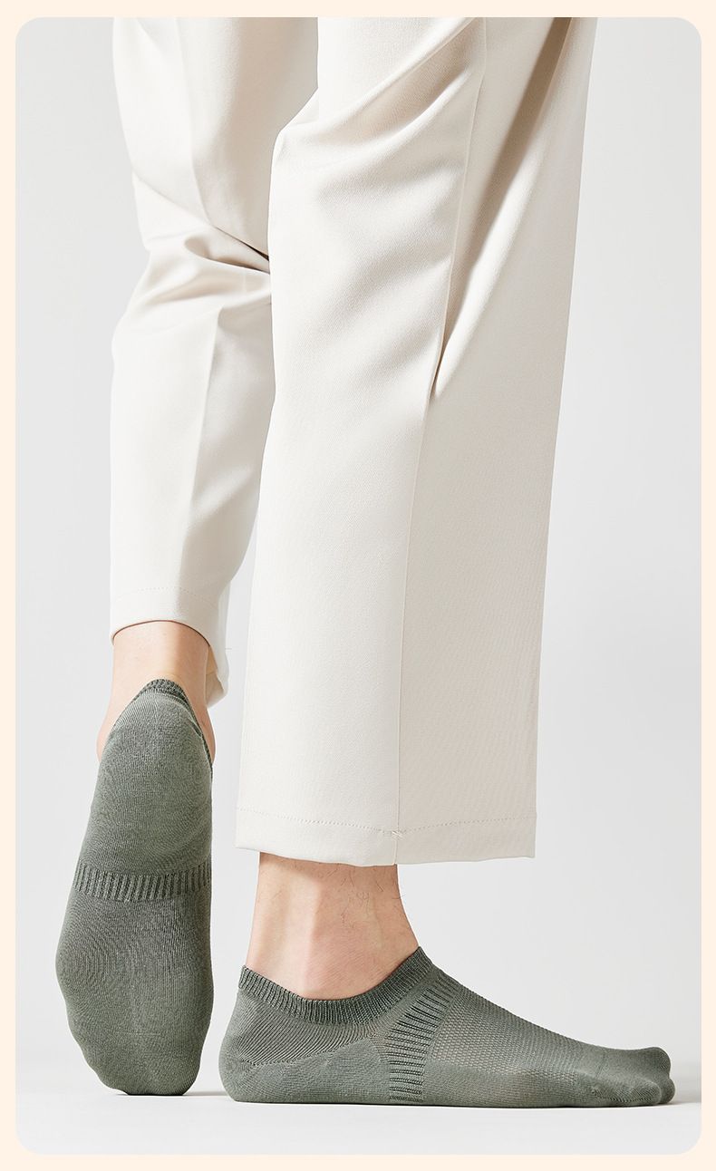 Calzini in puro cotone per uomo, calzini corti tinta unita, calzini casual da uomo, calzini in cotone, calzini da barca, deodoranti, assorbenti del sudore, primavera ed estate, invisibili_voghion.com