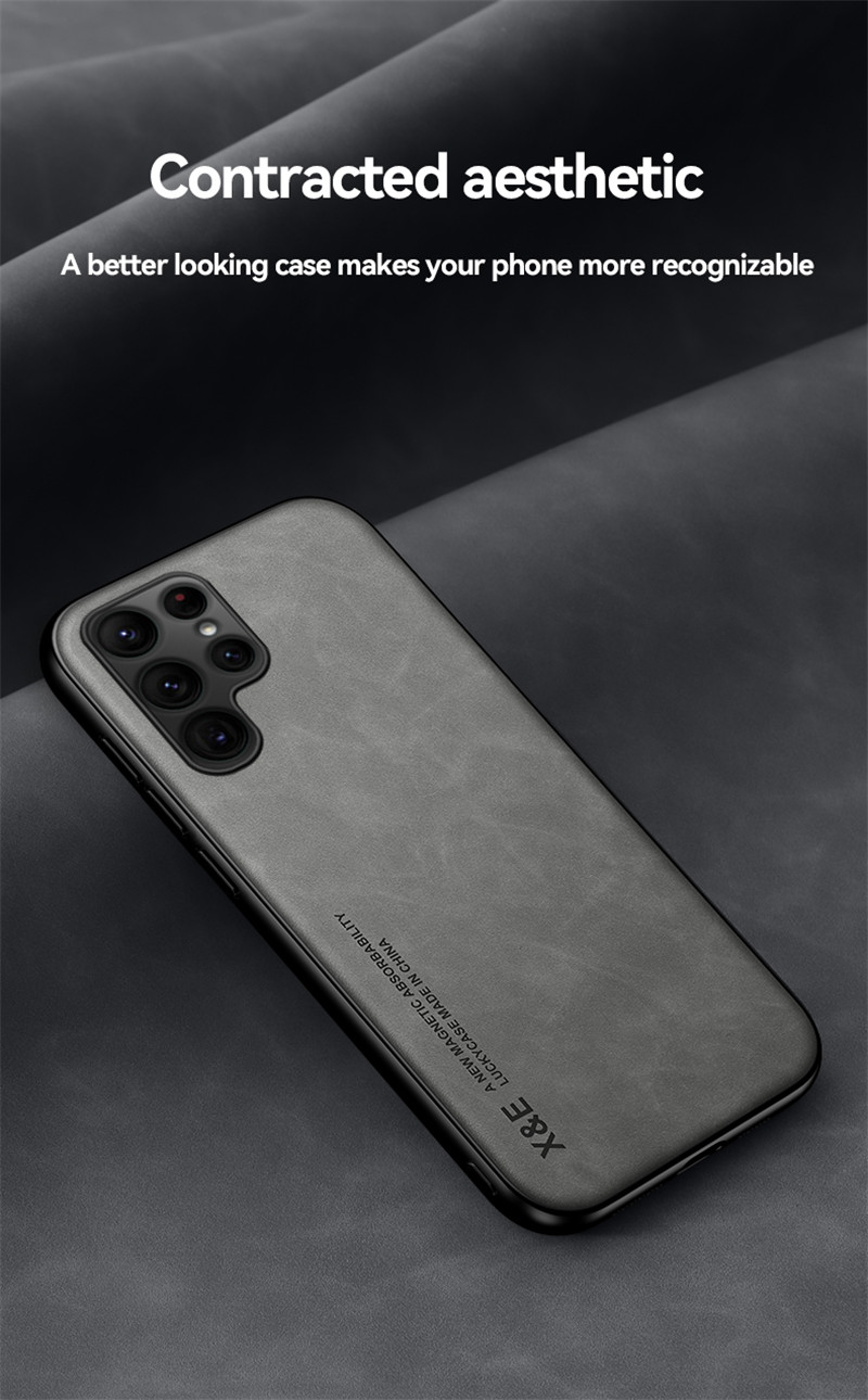 Custodia in pelle retrò di lusso per Samsung Galaxy S22 Ultra S21 Plus S20 FE S10 S9 Nota 20 10 M33 M32 Cornice morbida in silicone Pho_voghion.com