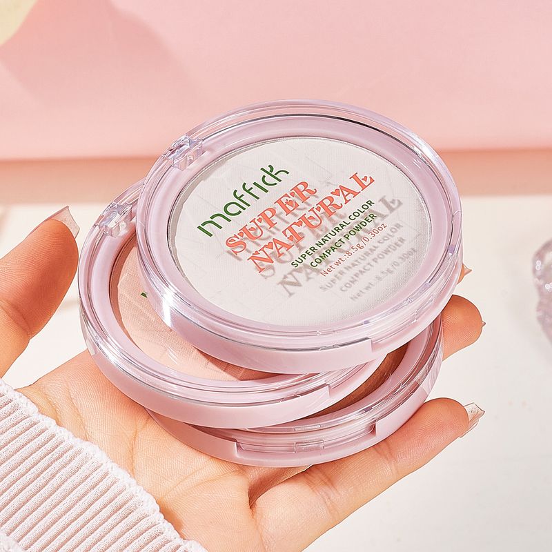 Puder MAFFICK Super Natural Compact Powder für langanhaltendes Make-up, verbessert den Teint, unsichtbare Poren und entfernt kein Make-up_voghion.com