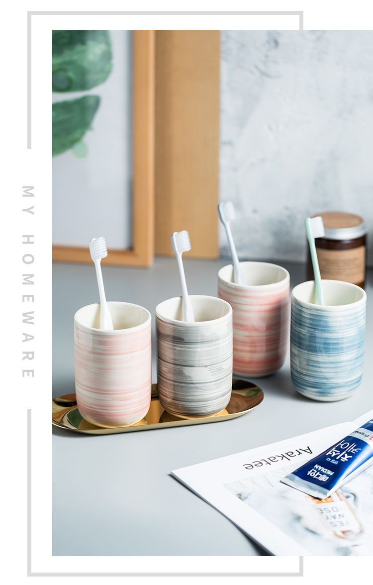 Normann Copenhagen - Bicchiere portaspazzolino in vetro riciclato - Set per coppia sostenibile
_voghion.com