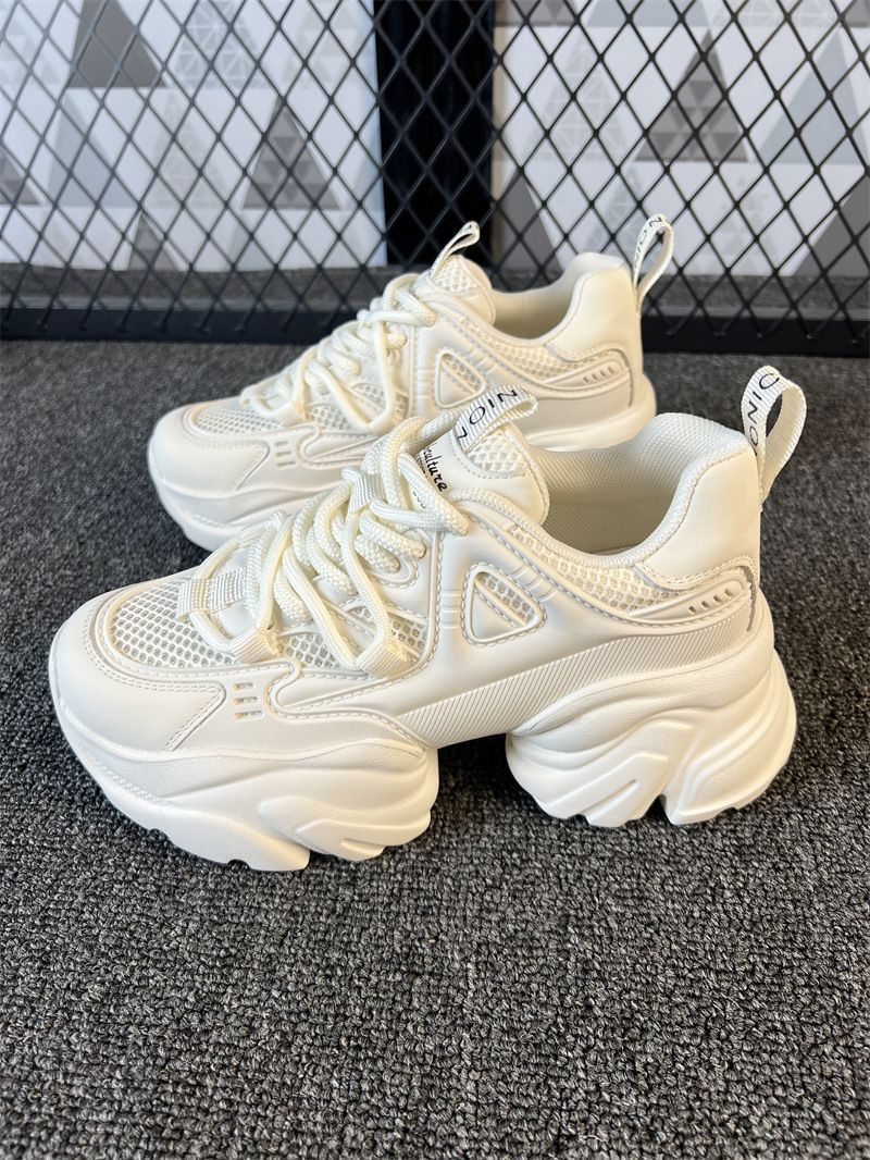 Mesh respirabil cu talpa groasa tata femei versatile alb sport casual confortabil pantofi mari inaltime 6cm_voghion.com