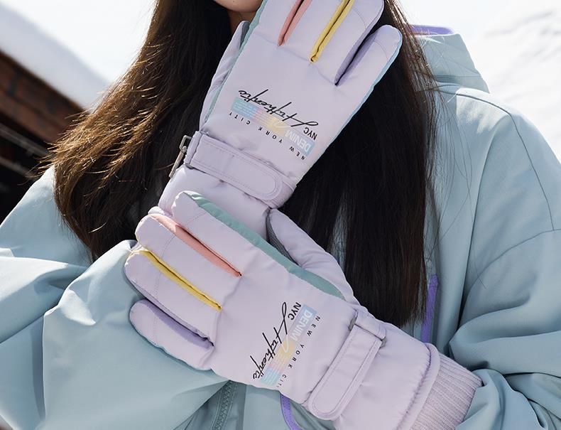 2024 Winter New Ski Gloves Thickened Riding Waterproof, Windproof, Cold Outdoor Touchscreen Motorcycle With Velvet For_voghion.com