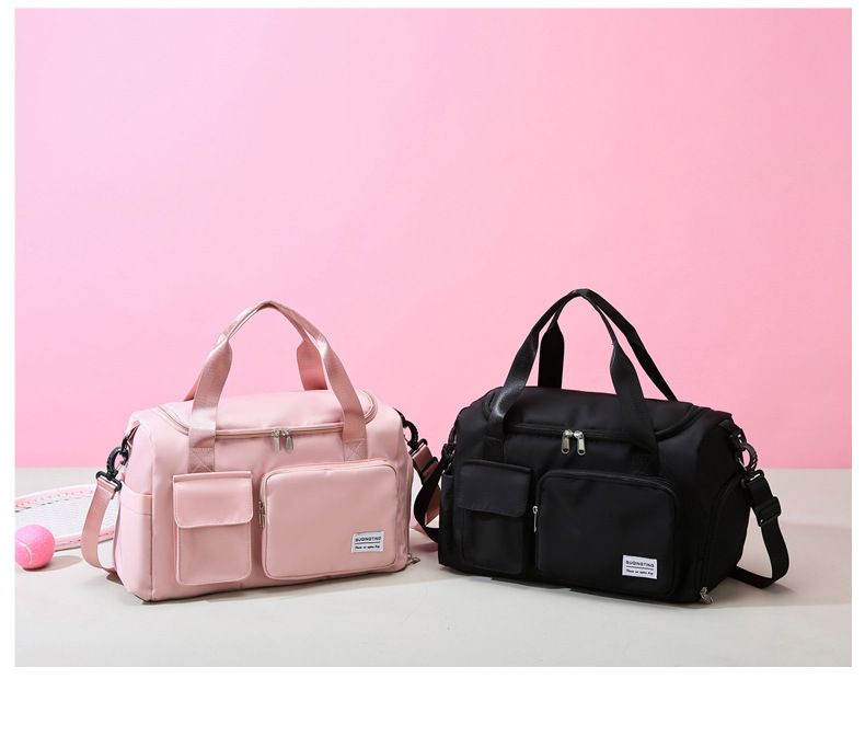 Travel with large capacity diagonal span, lightweight dry wet separation, foldable storage, fashionable fitness bag for_voghion.com