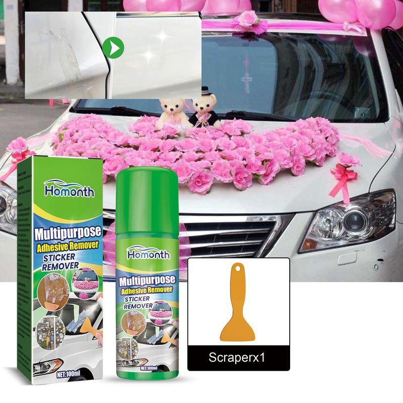 Homonth Multipurpose Adhesive Remover, Multi-Purpose Adhesive Removal Self-Adhesive Double-Sided Adhesive Removal Adhesive Cleaning Adhesive No Residue Cleaner_voghion.com