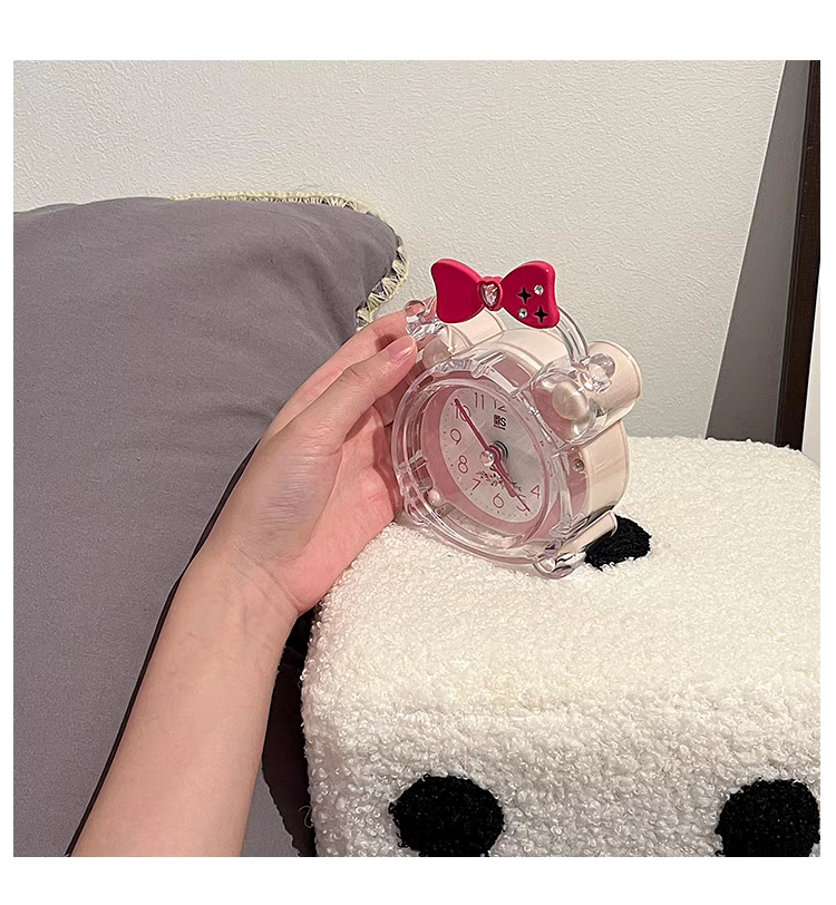 Adorable petit réveil pour écolières, gadget de réveil de haute qualité pour filles, nouveau modèle 2024 pour enfants, horloge de bureau pour filles_voghion.com