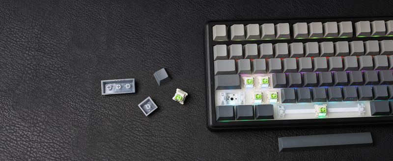 Aula F75 MAX Mechanische Gaming-Tastatur 75 % mit TFT-Bildschirm und Drehregler, Dichtung Hot-Swap-Gaming-Tastatur kabellos für PC/Mac/Linux, QWERTY US-Layout (B_voghion.com