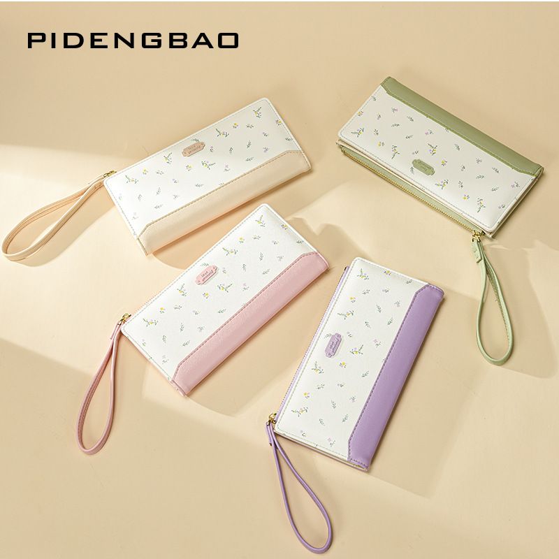 2025 Nowy, wysokiej jakości, drukowany, jasny portfel damski z wieloma przegródkami na karty, uniwersalny damski portfel na monety_voghion.com