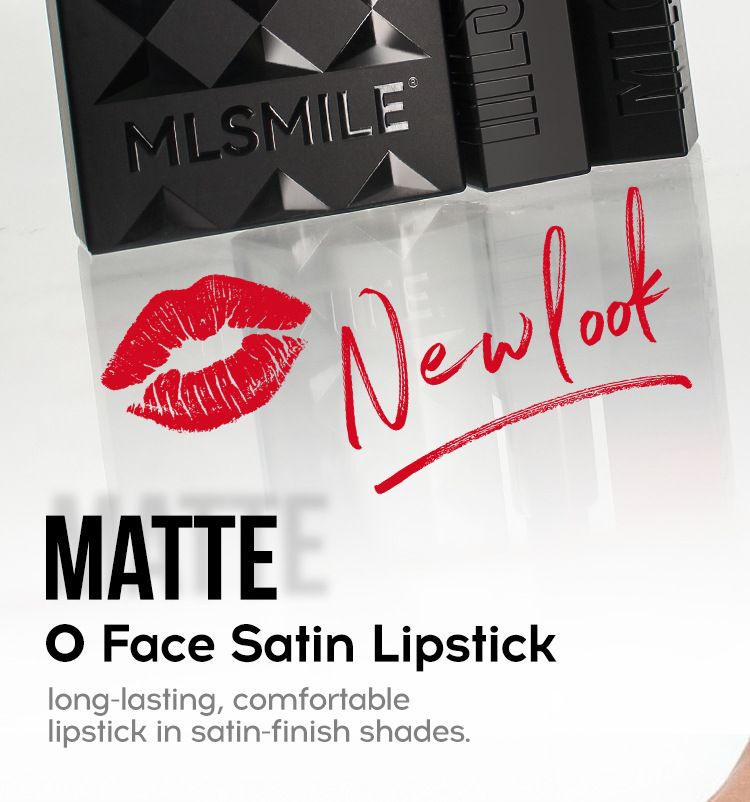 MLSMILE Embossed Matte Lipstick Set Easy To Color Moisturizing Lipstick Natural Nude Color 3 Pieces_voghion.com