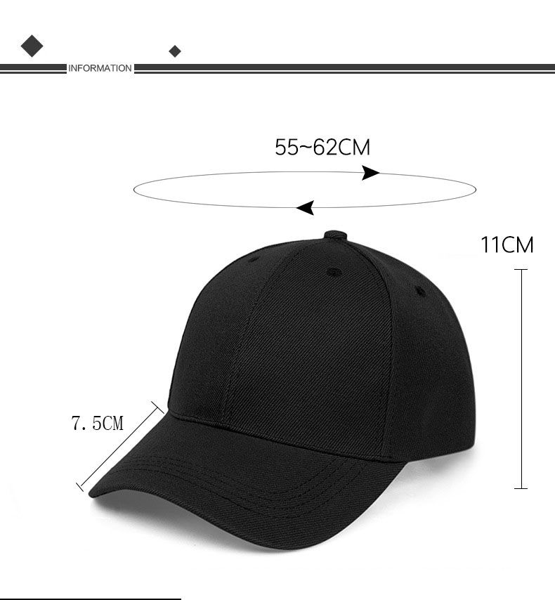 Uomo Donna Unisex Nero 24 Berretto da baseball in tinta unita Cappellini snapback aderenti Cappelli casual Gorras Hip Hop per papà_voghion.com