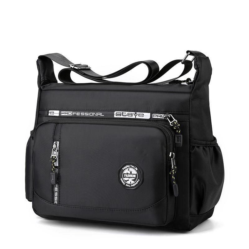 Nuova versione coreana, borsa a tracolla monospalla casual in tela Oxford da uomo_voghion.com