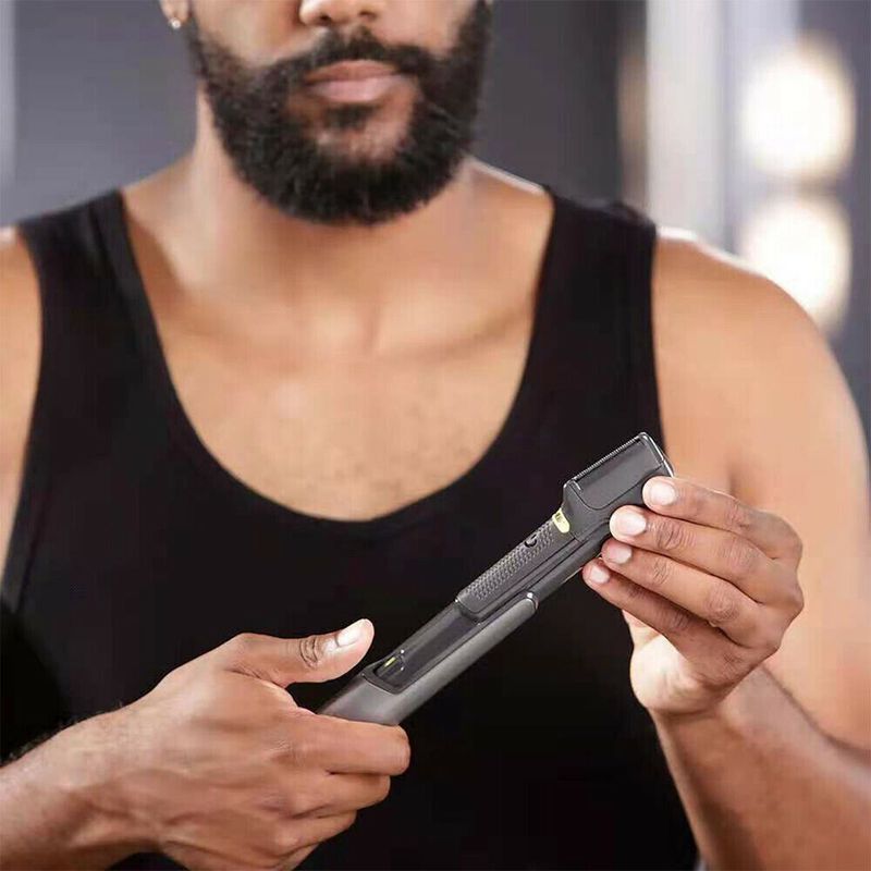 Strumento per tagliare i capelli in titanio Rasoio per il corpo portatile Taglio professionale dei capelli Pettine per la rimozione dei peli del corpo maschile Rasoio per parrucchieri_voghion.com