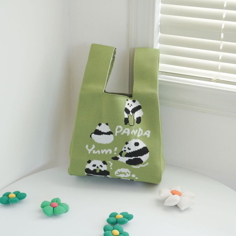 Dragon Boat Festival Knitted 2025 New Large Capacity Women's Handbag Gift Small Square Vest Bag Cute_voghion.com