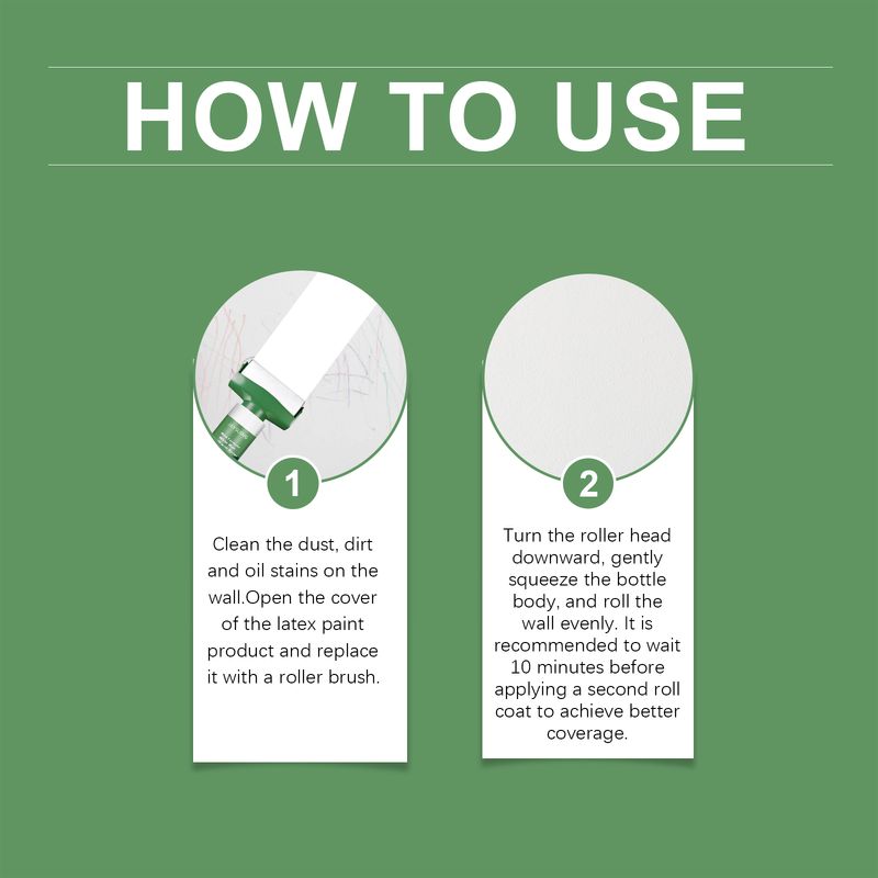 Jaysuing Roller Latex Paint To Cover Wall Stains Paint Quick Dry Renovation Easy Roller Latex Paint_voghion.com