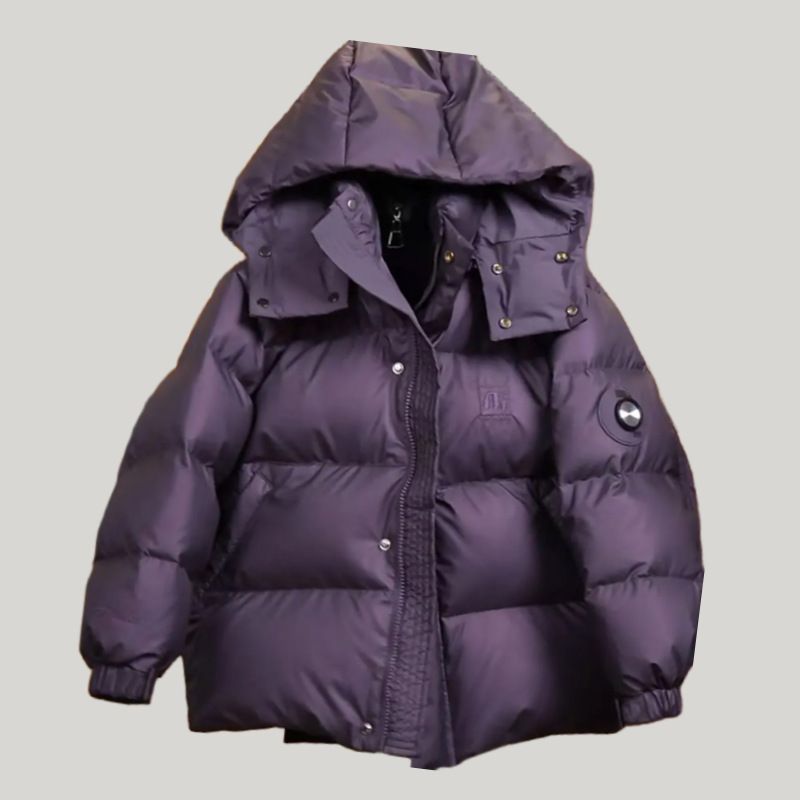 Boys' Winter Hooded Puffer Jacket - Lightweight Warm Coat With Polyester Fill, Water-Resistant Outer, Adjustable Fit For Kids 120-170cm_voghion.com