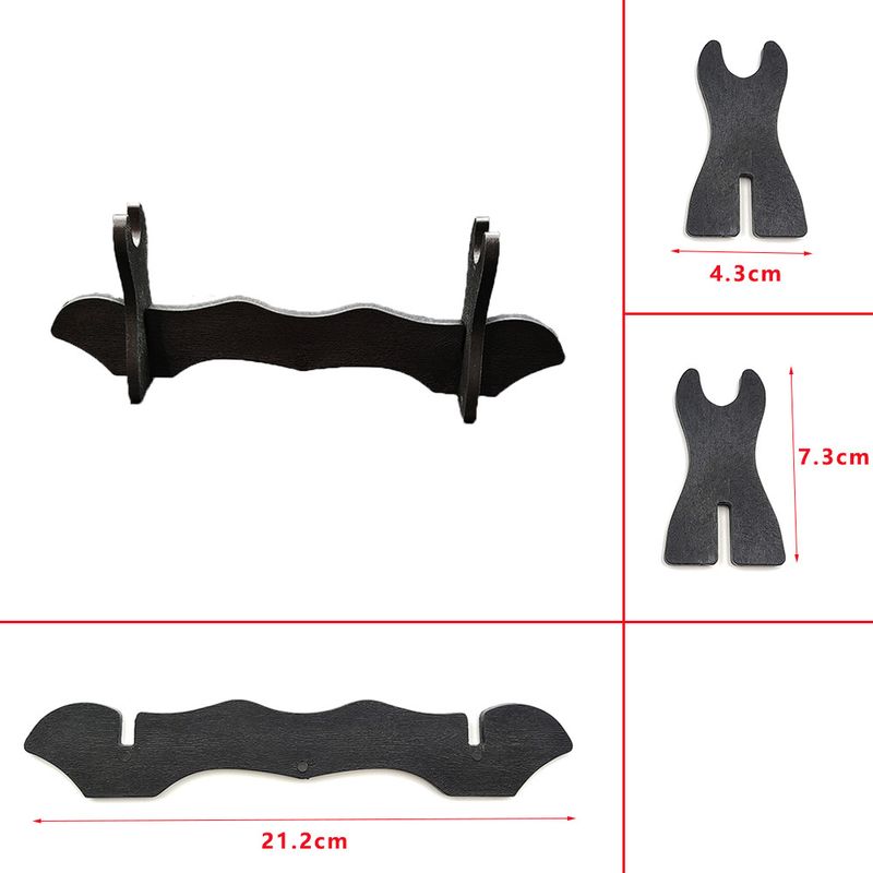 2-stöckiger Waffenständer aus Kunststoff für Schwerter und Dolche – Kompakter Organizer für Anime-, Gaming- und Kampfsport-Sammlerstücke_voghion.com