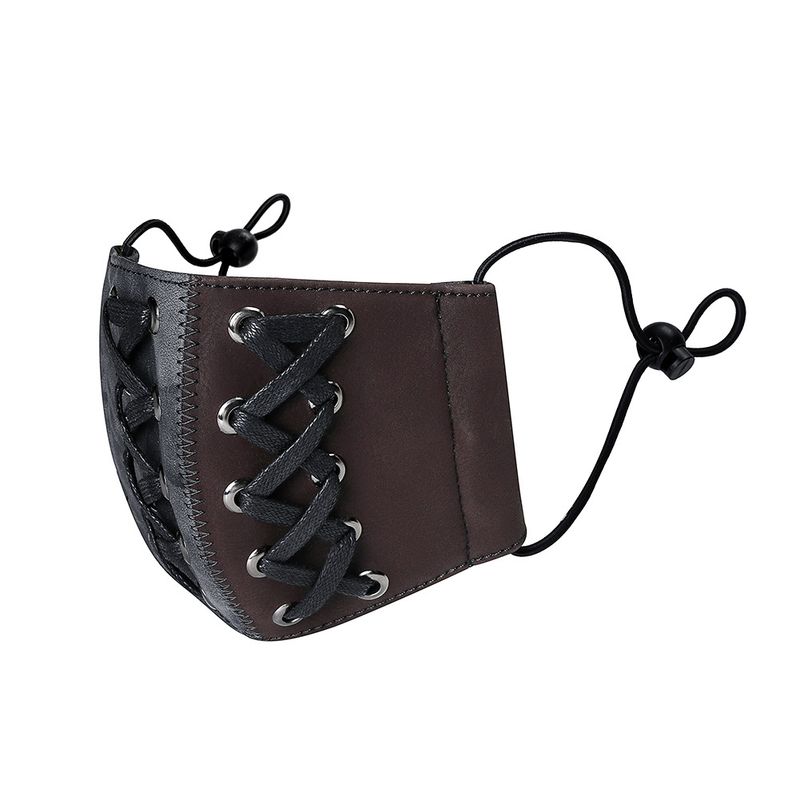 2023 New Punk Halloween Party Props Outdoor Dustproof Replaceable Filter PM2.5 Color Block Mask_voghion.com