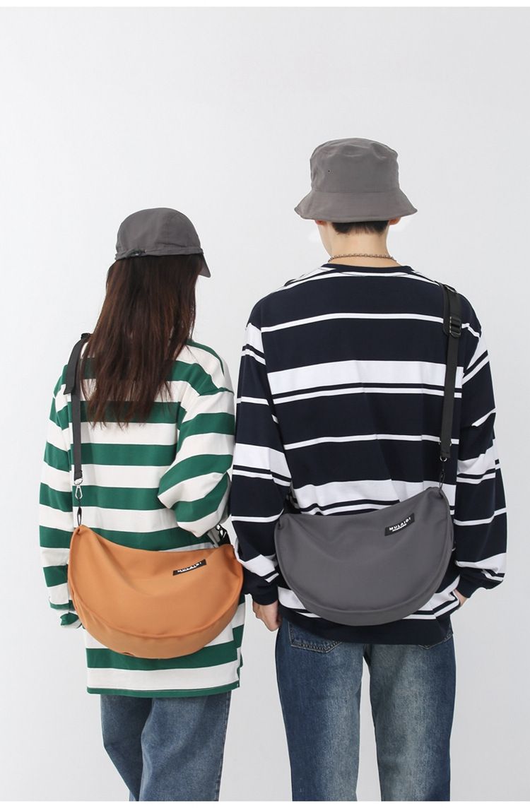 Large Capacity Nylon Canvas Bag Women's New Crossbody Bag Casual And Versatile One Shoulder Dumpling Bag Student Class_voghion.com