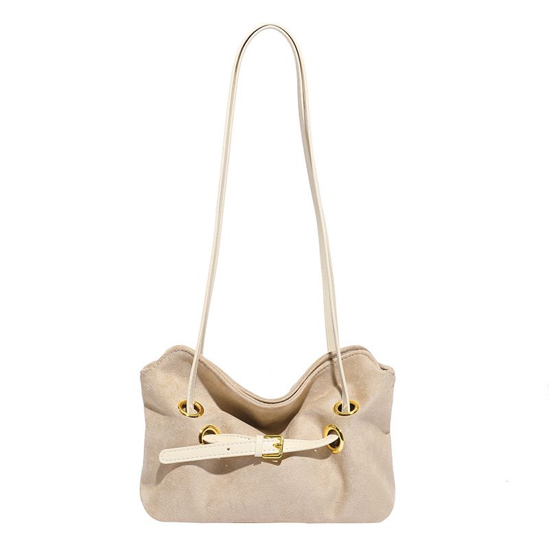 Drawstring Bucket For Women 2025 Autumn New Simple Versatile High-Quality Texture Single Shoulder Crossbody Bag_voghion.com