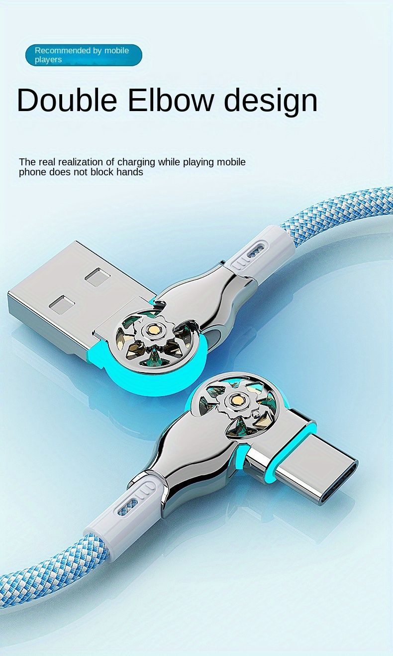Fast Charging USB A-to-C Type Cable Matte Data Synchronization Compatible With IPhone 15/16, Xiaomi POCO And Samsung_voghion.com