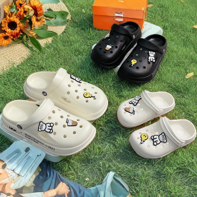 Pantofole da uomo Baotou in EVA antiscivolo e odorose, da esterno, per genitori e figli, estive, 2025_voghion.com
