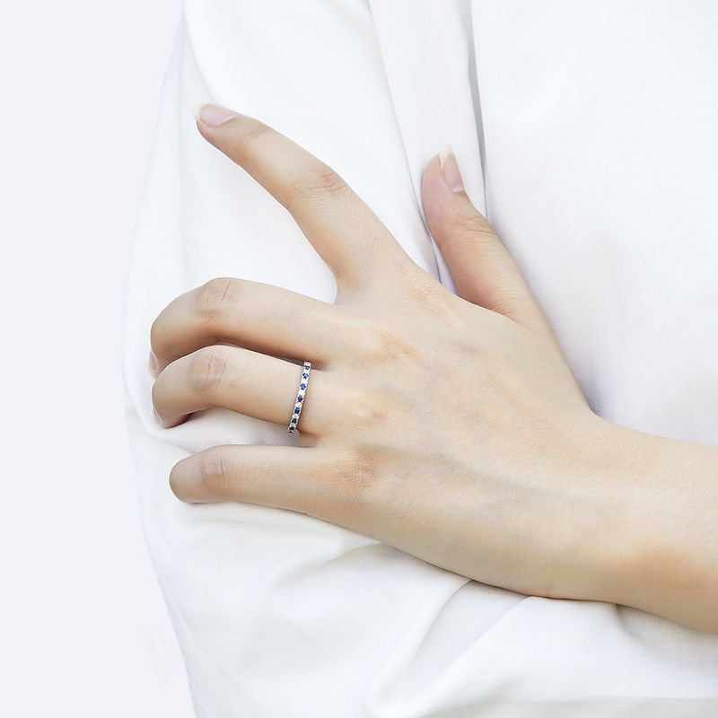 Anelli singoli Nuovo anello in argento 925 per donna Anello con diamanti in oro rosa e zirconi colorati Anello con diamanti per dito indice Può essere inviato per conto di_voghion.com