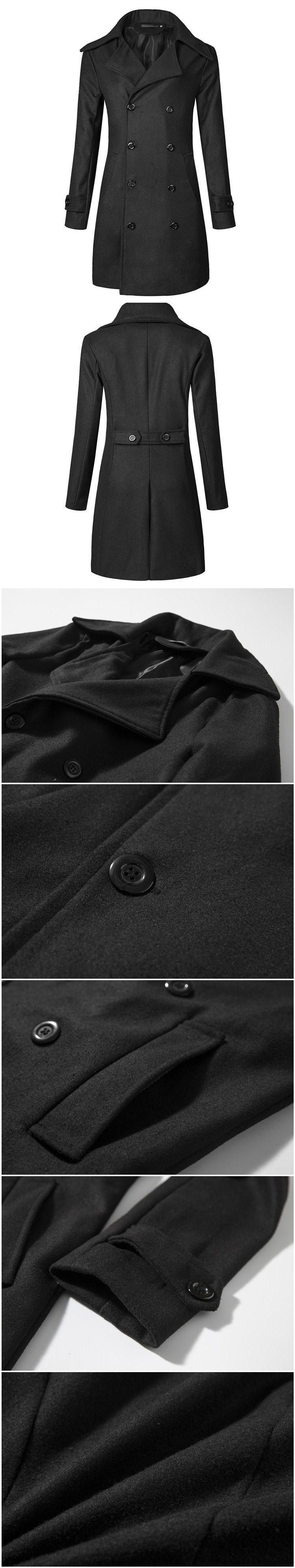 Cappotto in lana giacca a vento da donna dal design originale dell'abbigliamento femminile_voghion.com