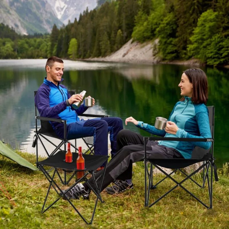 Table Chairs Camping Carrying Folding Outdoor With Set Bag And_voghion.com
