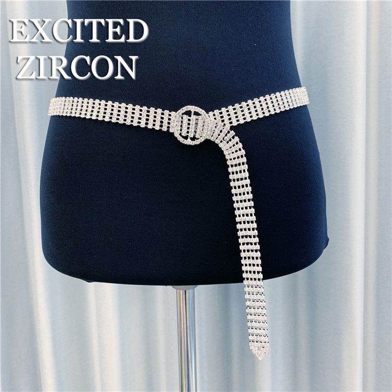 Belly Dance Inlaid Full Waist Chain Water Diamond Belt Accessories for Women_voghion.com