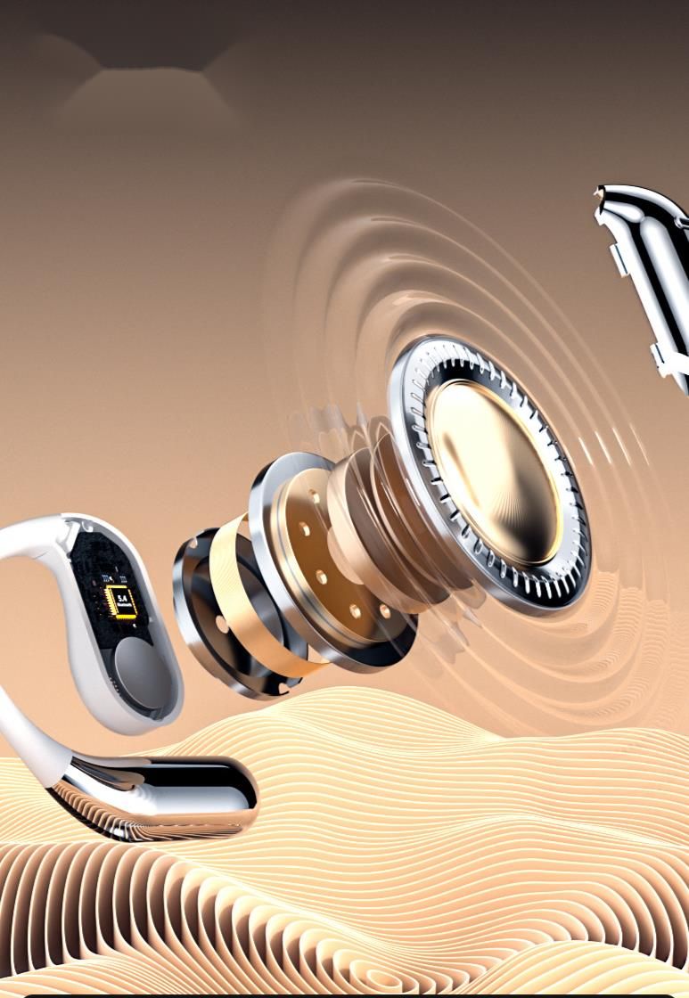 Shenzhen Digital Private Model Q16 Pro Noise Cancelling Smart Touch Screen Non-In-Ear Bluetooth Earphones_voghion.com