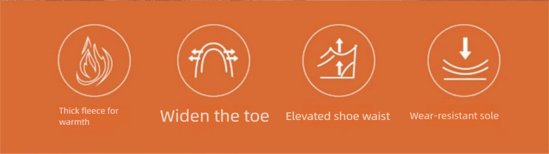 Cross-Border New Fleece-Lined Outdoor Men, Thickened Cold-Proof Five-Toe Shoes For Women, Couples' Large Size_voghion.com