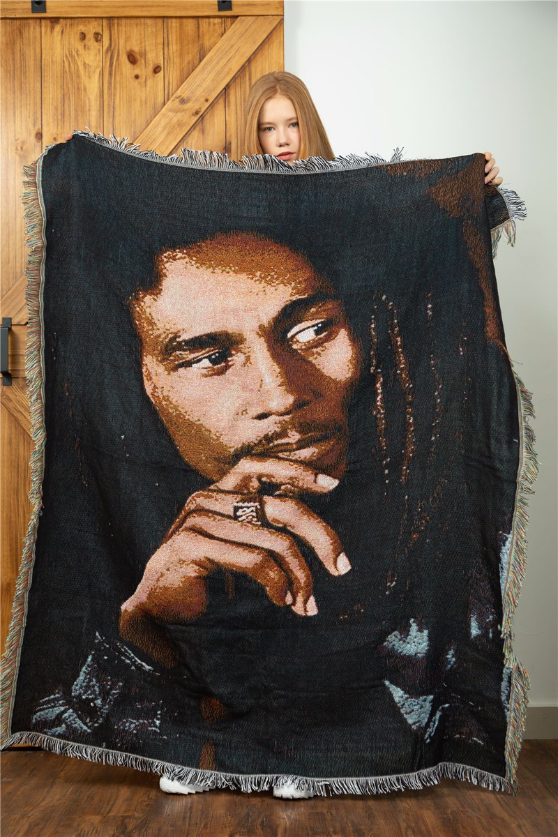 Sofos antklodė, gobelenas, antklodės užvalkalas, dekoratyvinis antklodė, Bob Marley Reggae Jamaica_voghion.com