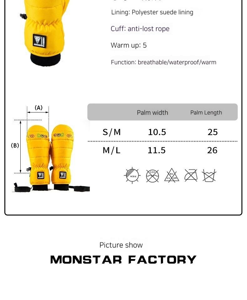 Ski For Women, Warmth, Hand Tightness, Wear-resistant, Anti Slip, Windproof, Waterproof Touch Screen, Winter Cycling_voghion.com