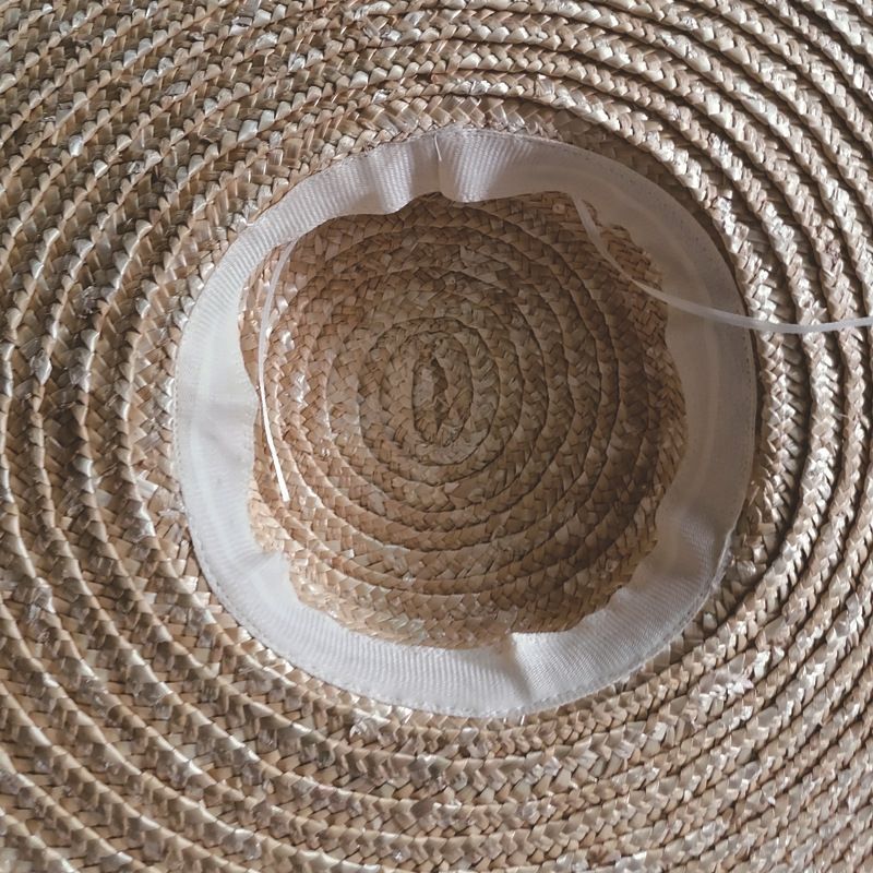 Vendita calda Vendita calda 15/18cm Cappelli da spiaggia a tesa larga per le donne Elegante romantico Grande cappello da sole con protezione UV con cravatta al collo Oversized Flat Top_voghion.com
