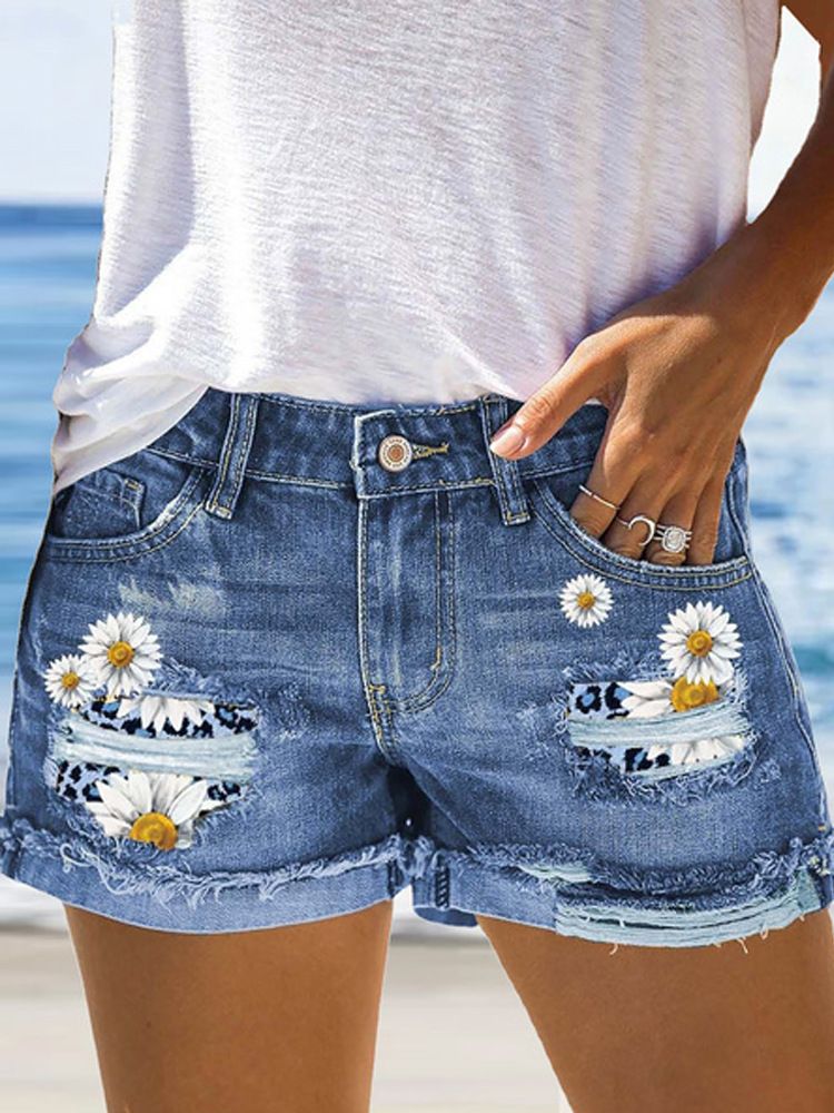 2023 European and American women's street hipster summer denim shorts feminine hot pants_voghion.com