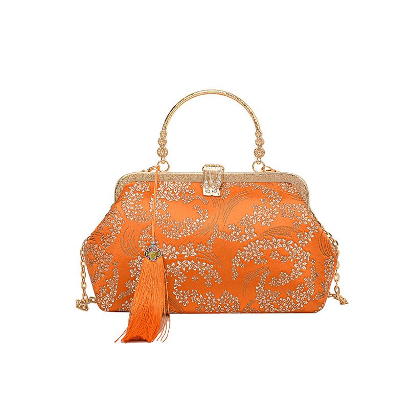 Borsa a mano con nappa a catena in stile cinese, 2025, nuova borsa da sera da donna con tracolla estetica ricamata_voghion.com
