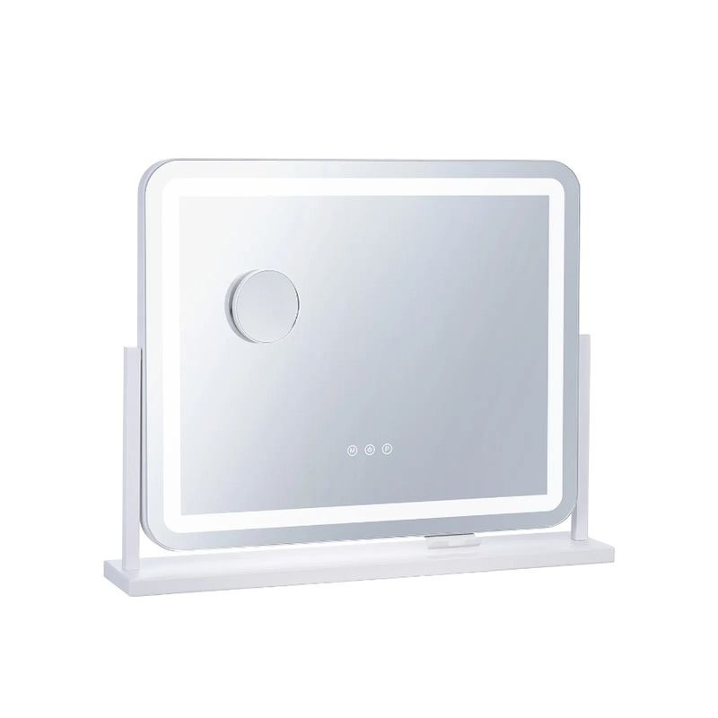 Port Color Lighted Vanity In USB Mirror Makeup W Magnification21.7x17.7 3_voghion.com