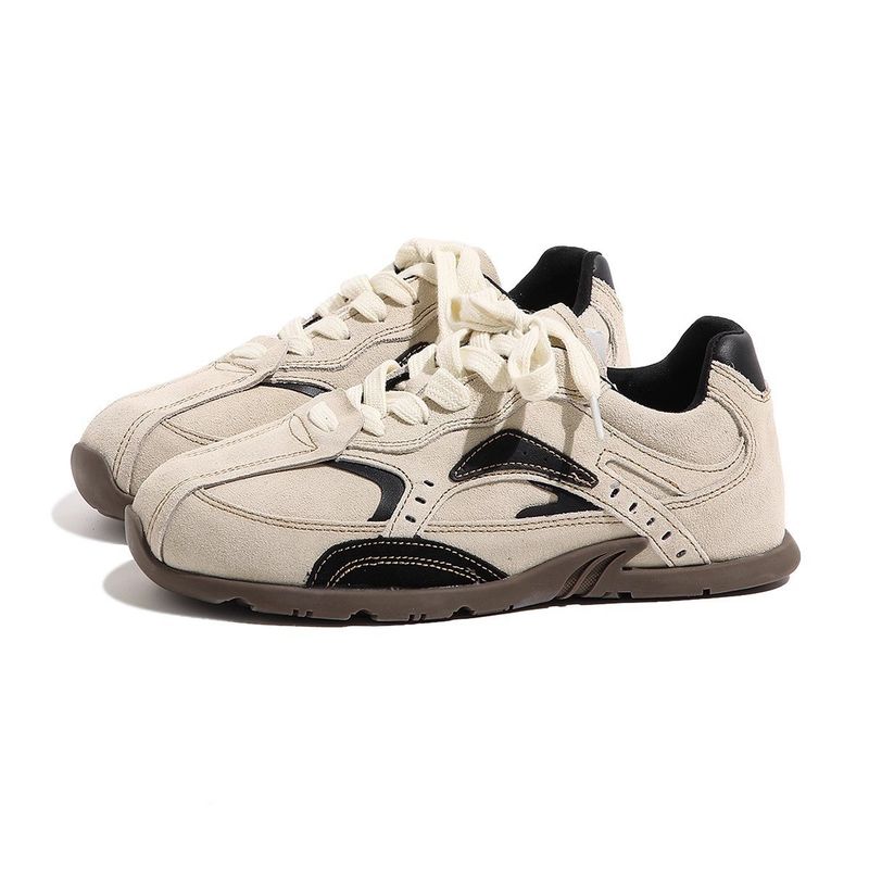 Damenschuhe Retro Farblich passende Forrest Gump Schuhe Herbst Neuer Stil Modische All-Match Flache Schnürschuhe Lässige Sport-Trainingsschuhe aus Deutschland_voghion.com