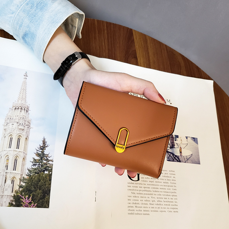 New Lovely Short Tri-fold Small Women's Coin Purse Card Holder Wallet_voghion.com